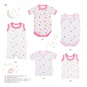 ropa para beba estampa frutas Naranjo verano 2019