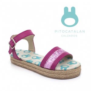 sandalia con brillo para niña Pitocatalan Primavera verano 2019 sandalia con brillo para niña Pitocatalan Primavera verano 2019