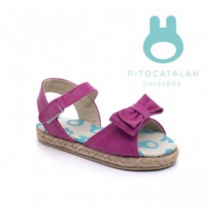 sandalia niña con moño Pitocatalan Primavera verano 2019