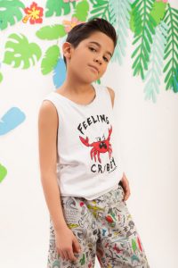short de baño y musculosa niño a croquer verano 2019