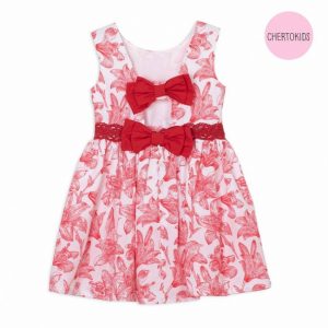 vestido beba con moño en espalda Cherto Kids primavera verano 2019