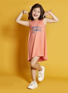 vestido casual y fresco para niña Nucleo nenas verano 2019