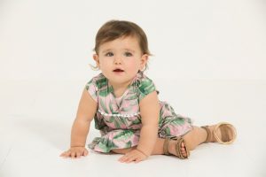 vestido estampa tropical para bebes minimimo co Verano 2019
