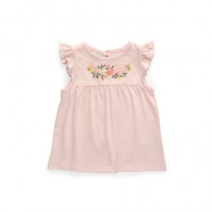 vestido rosado algodon beba Broer Enfants verano 2019