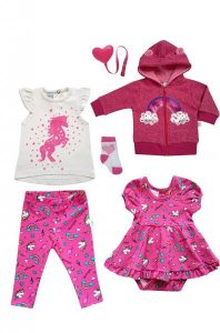 body vestido remera calza y campera para beba urbanito verano 2019