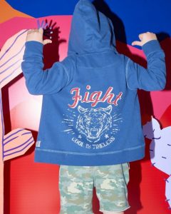 campera algodon con estampa en espalda Wanama Boy Girls verano 2019