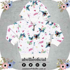 campera algodon rustico para beba Abellie verano 2019
