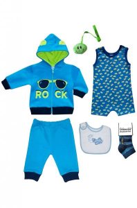 conjunto de algodon campera y pantalon bebe urbanito verano 2019