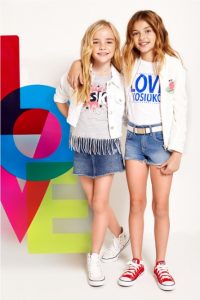 minifalda y campara jeans niñas Kosiuko Kids primavera verano 2019