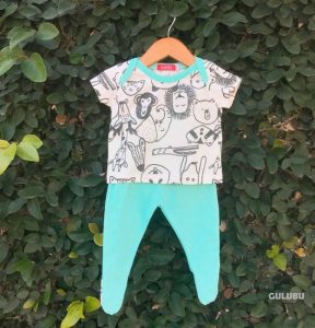 remera graffits animales de la selva bebes Gulubu verano 2019