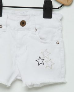 short blanco beba Wanama Boy Girls verano 2019