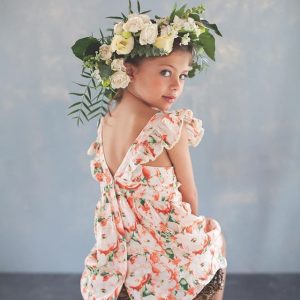 solero niña con volado en espalda pioppa primavera verano 2019