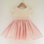 vestido de fiesta para niña top blanco falda rosa Girls Boutique verano 2019