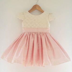 vestido de fiesta para niña top blanco falda rosa Girls Boutique verano 2019