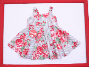 vestido floreado con falda acampanada para niña bebe Solcito primavera verano 2019