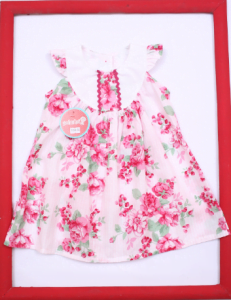 vestido plisado floreado para niña bebe Solcito primavera verano 2019