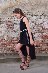 vestidos asimetricos para nenas Abellie verano 2019