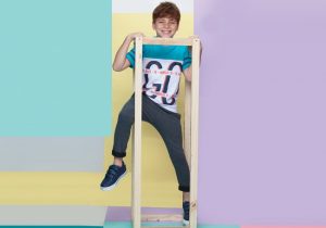 zapatillas cuero niño azul Atomik verano 2019