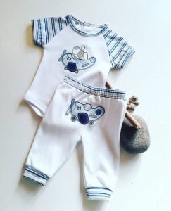 boby mangas cortas y pantalon bebe Globito team verano 2019