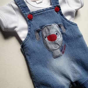 enterito jeans para bebe Globito team verano 2019