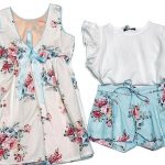 short y vestidos floreados para niñas Little akiabara verano 2019