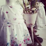vestido blanco para beba con flores Globito team verano 2019
