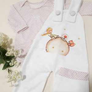 jardinero algodon con estampa para bebes Dicen mis sueños verano 2019