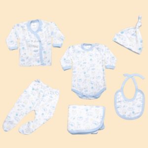 ajuar completo para bebe en algodon suave Gamise otoño invierno 2019