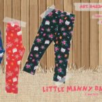 calzas con frisa para bebas Little manny otoño invierno 2019