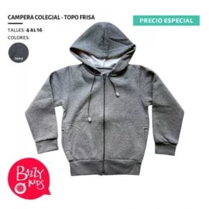 campera algodon rustico colegial Bazzy kids 2019
