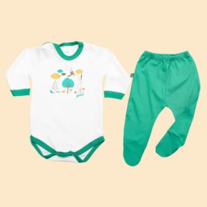 conjunto body y ranita bebes Gamise otoño invierno 2019