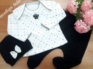 conjunto para beba algodon prima Lecollage otoño invierno 2019