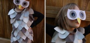 disfraz facil de buho para niños