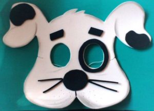 mascara de perro facil para niños