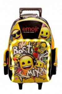 mochila emoji led carrito colegial 2019