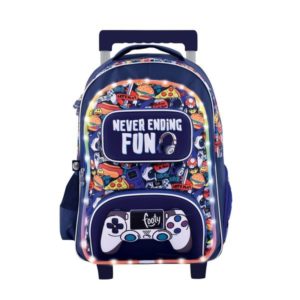 mochila footy niño gamer con luces led 2019