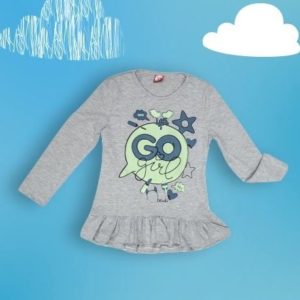 remera mangas largas con volado bebe Bewiki otoño invierno 2019