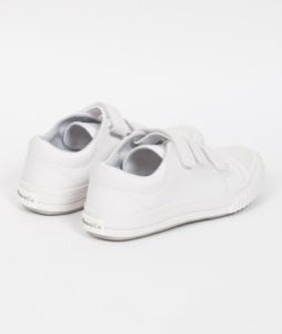 zapatillas blancas abrojo colegiales colegial Mimo co 2019