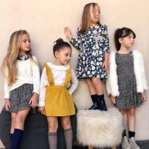 Vestidos de fiesta para niñas Gro web otoño invierno 2019