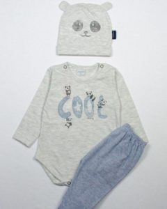 boby pantalon y gorrito orejas bebe payasin otoño invierno 2019