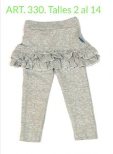 calza con pollera niña Flow Kids otoño invierno 2019