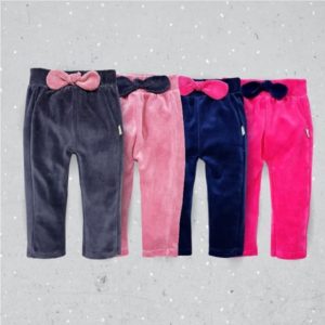 pantalon plush beba con moño pachi invierno 2019