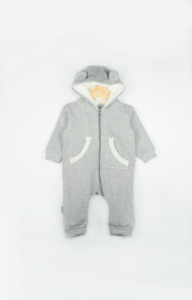 enterito con capucha abrigado bebe payasin invierno 2019