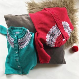 saco tejido lana niña tejidos Pompas invierno 2019