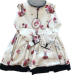 vestido estampada para fiestas niña Little Akiabara invierno 2019