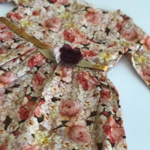 vestido mangas largas floreado niña Little Akiabara invierno 2019