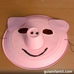 4700 manualidades de disfraces una mascara de cerdo