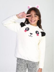 buzo algodon panda niña urbanito invierno 2019 buzo algodon panda niña urbanito invierno 2019