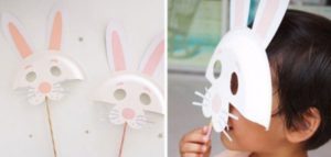 caretas de animales conejo