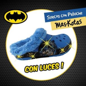 crocs peluche y luces batman mas kotas invierno 2019